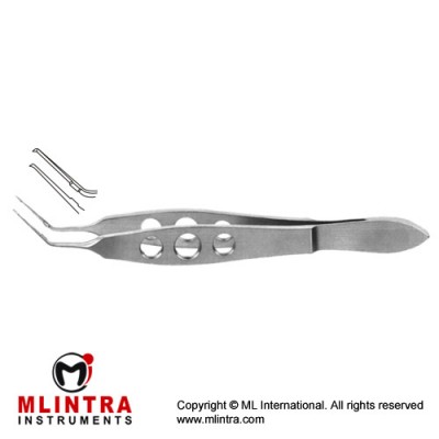 Utrata Capsulorrhexis Forcep Very Delicate Triangular Grasping Tips - Extremely Thin Stainless Steel, 10.5 cm - 4" Shanks Length 11 mm